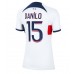 Paris Saint-Germain Danilo Pereira #15 Borta matchtröja Dam 2023-24 Kortärmad Billigt